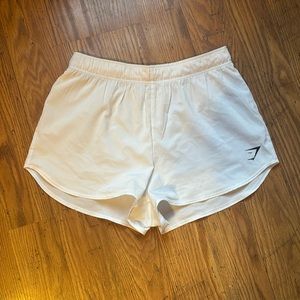 White gymshark shorts